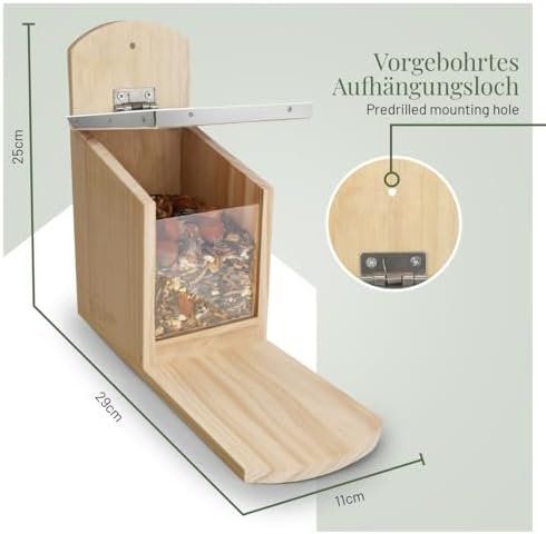 Casette per uccelli: Futterhaus mit Metalldach I Futterstation aus – Nuovo e nell'imballaggio originale da Hundwil venduto da Stallone6 5