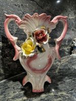 Capodimonte Blumenvase mit Rosen,  Vintage,Rarität