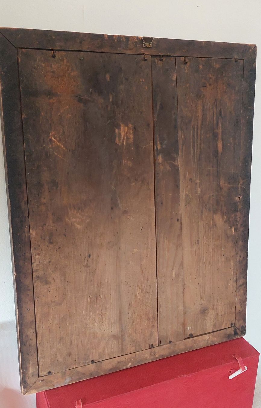 Foto & Immagini: Antikes Marienbild im altem Holzrahmen, – Usato da Ipsach venduto da jpbo 1