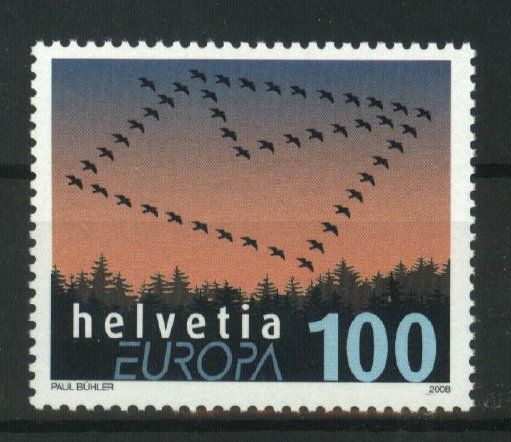 Alle Briefmarken: 2008, Sondermarke Europa ** – Gebraucht aus Willisau von Vollstempel