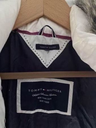Veste d hiver Tommy Hilfiger blanche occasion