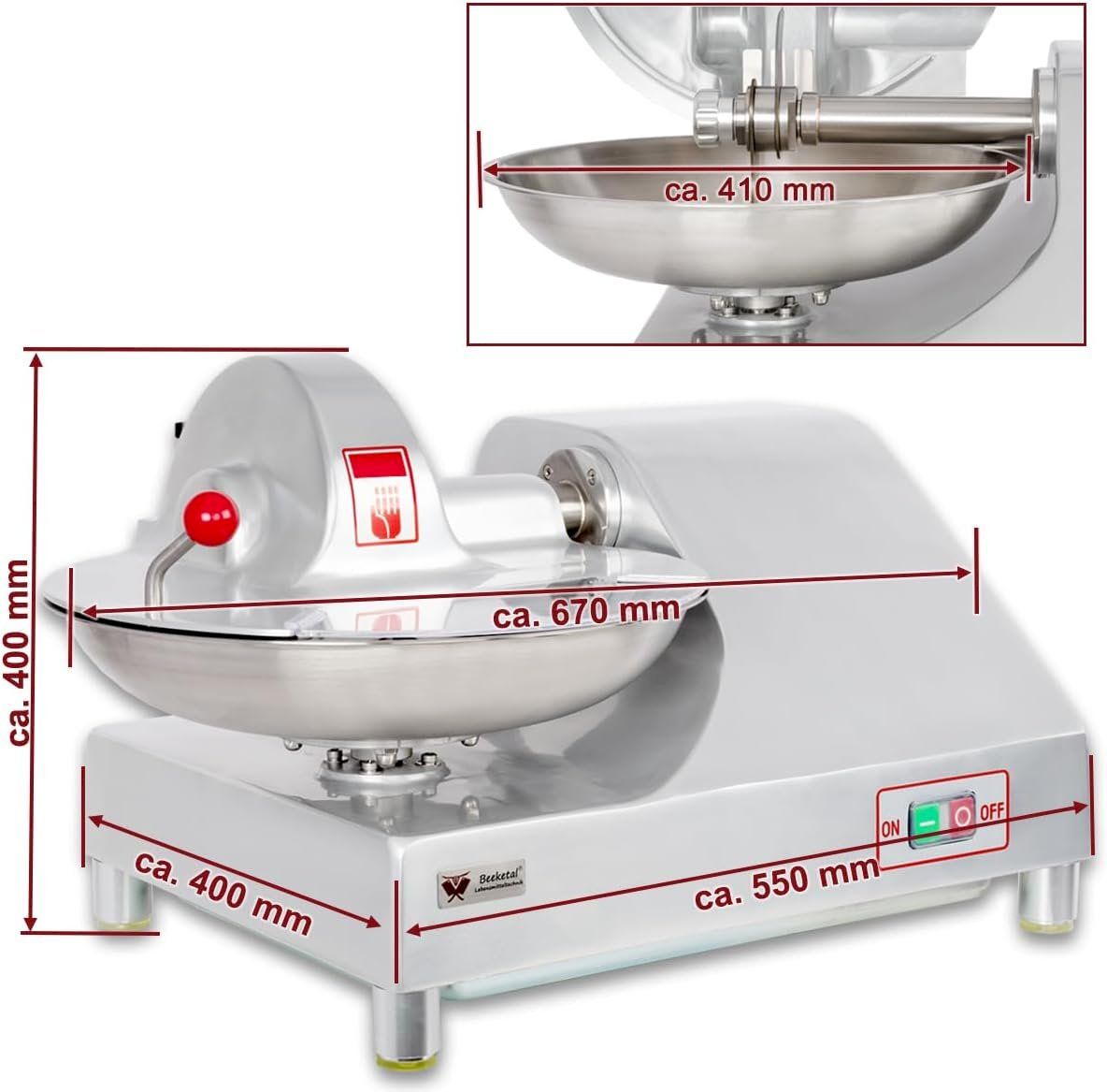 Appareils de cuisine: Beeketal BFK9 Metzger Fleischkutter – Neuf avec emballage d'origine à Bottighofen par zaap 4