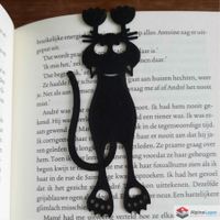 Hanging Cat Bookmark 3D Printed White Cute Book Marker