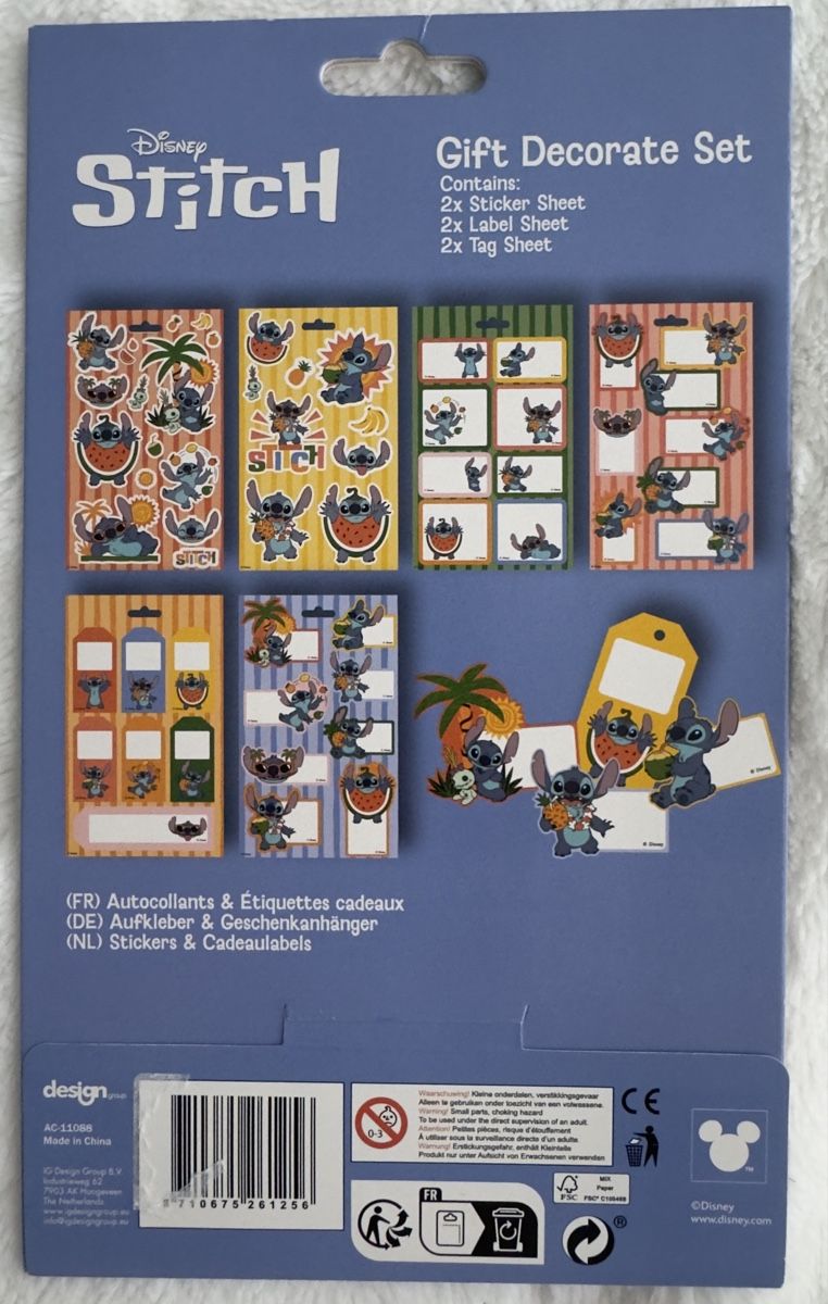 Aufkleber: Stitch Gift Decorate Set Stickers -  NEW! – Neu und originalverpackt aus Sins von sum_lv6d 1