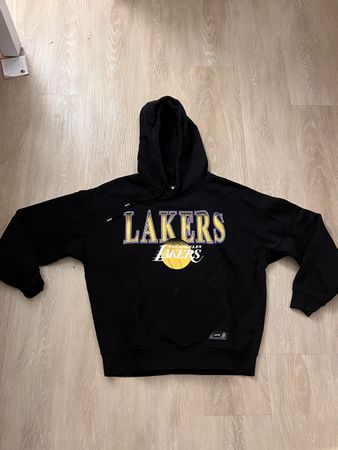 Kapuzenpullover NBA Lakers schwarz Grösse 34/36 S