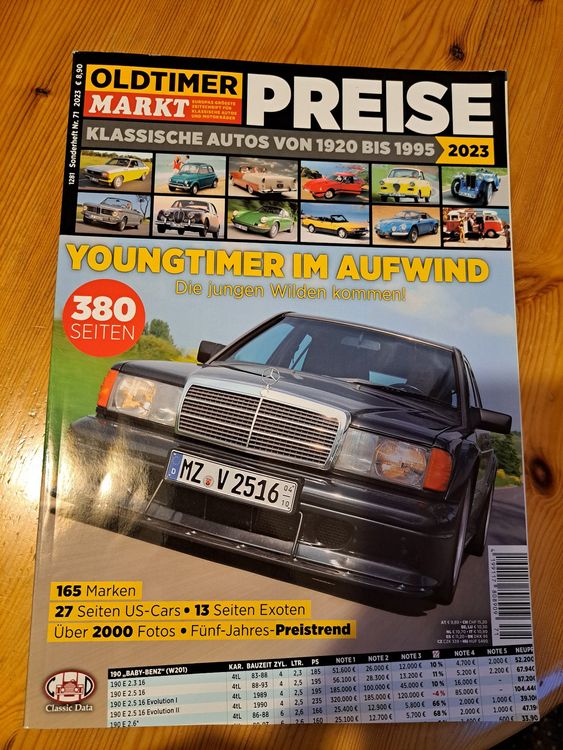 Oldtimer Markt Preise 2023