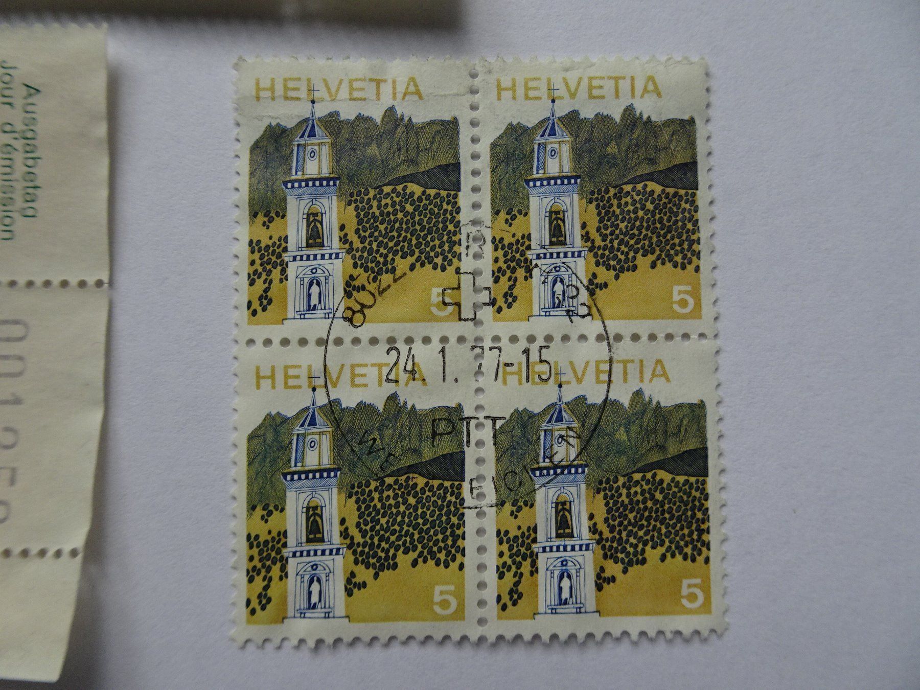 Alle Briefmarken: Div. 4er-Blocks – Gebraucht aus Aadorf von Chnorli-Furz 7