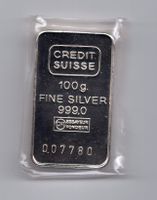 (58) 100 g, Silberbarren, Credit Suisse