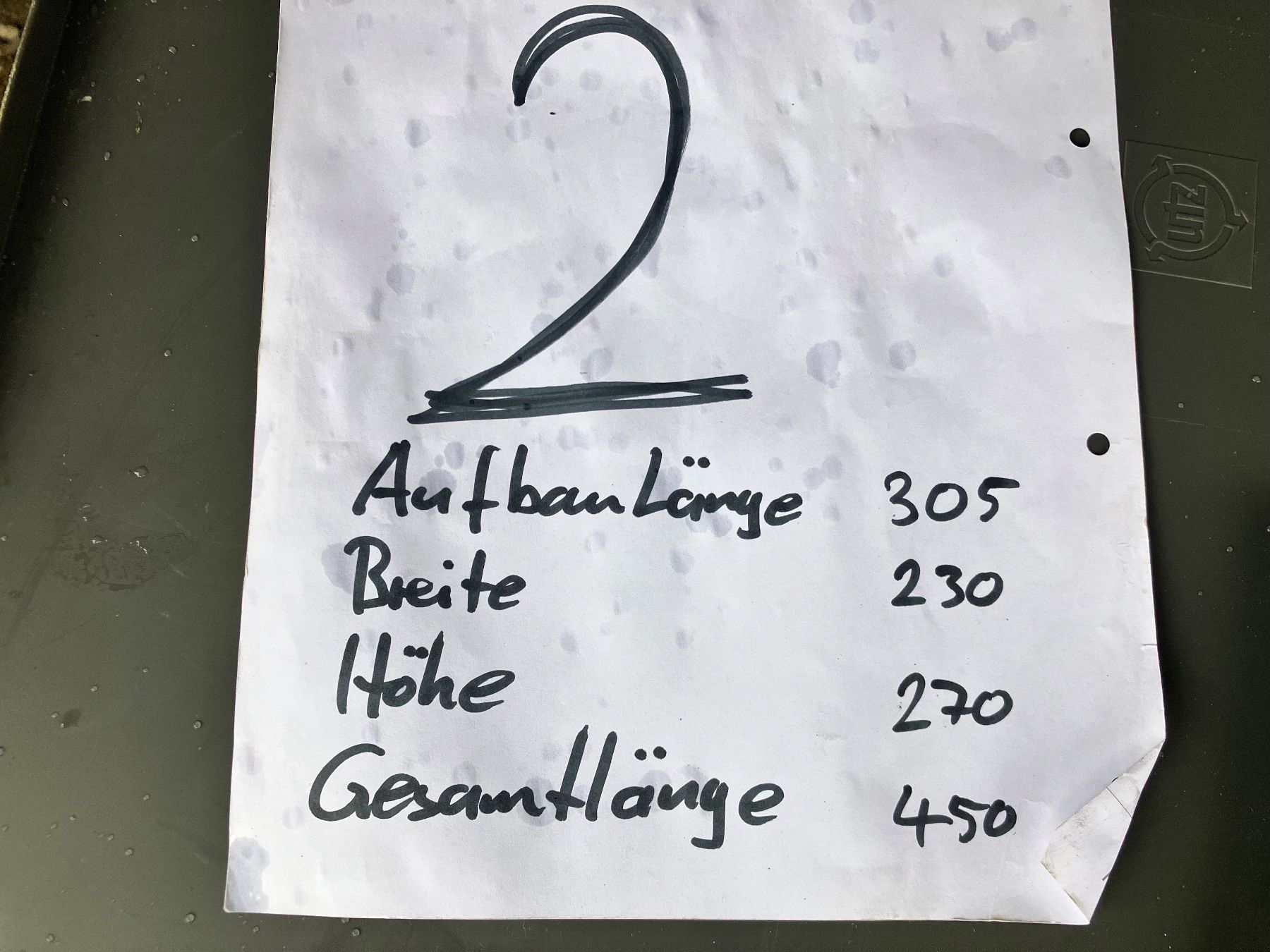 Niederberger Anhänger: Manschaftswagen / Bauwagen Nr 2 – Defekt aus Hirzel von  6