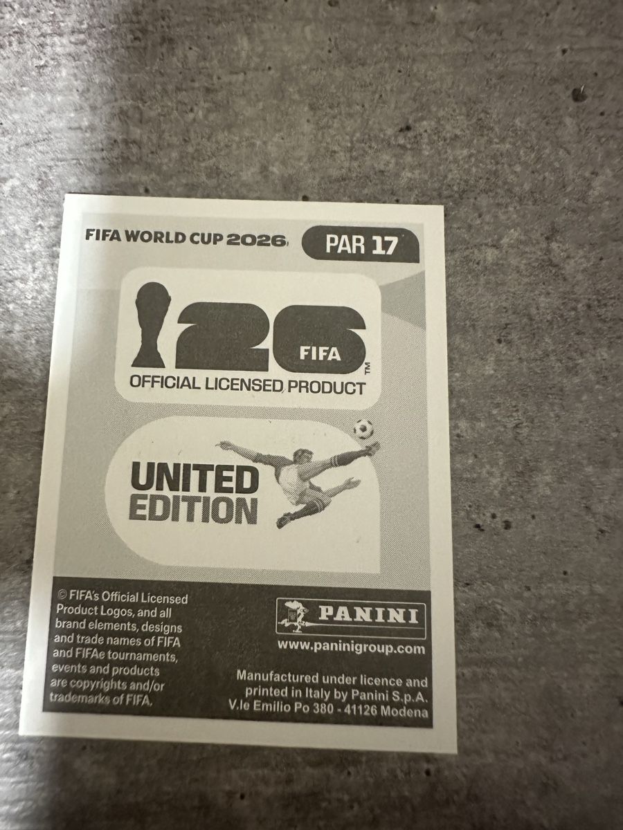 Panini Carte collezionabili: PAR 17 , FIFA WORLD CUP 2026 PANINI  – Nuovo (secondo la descrizione) da Frauenfeld venduto da 1PegPeg1 1