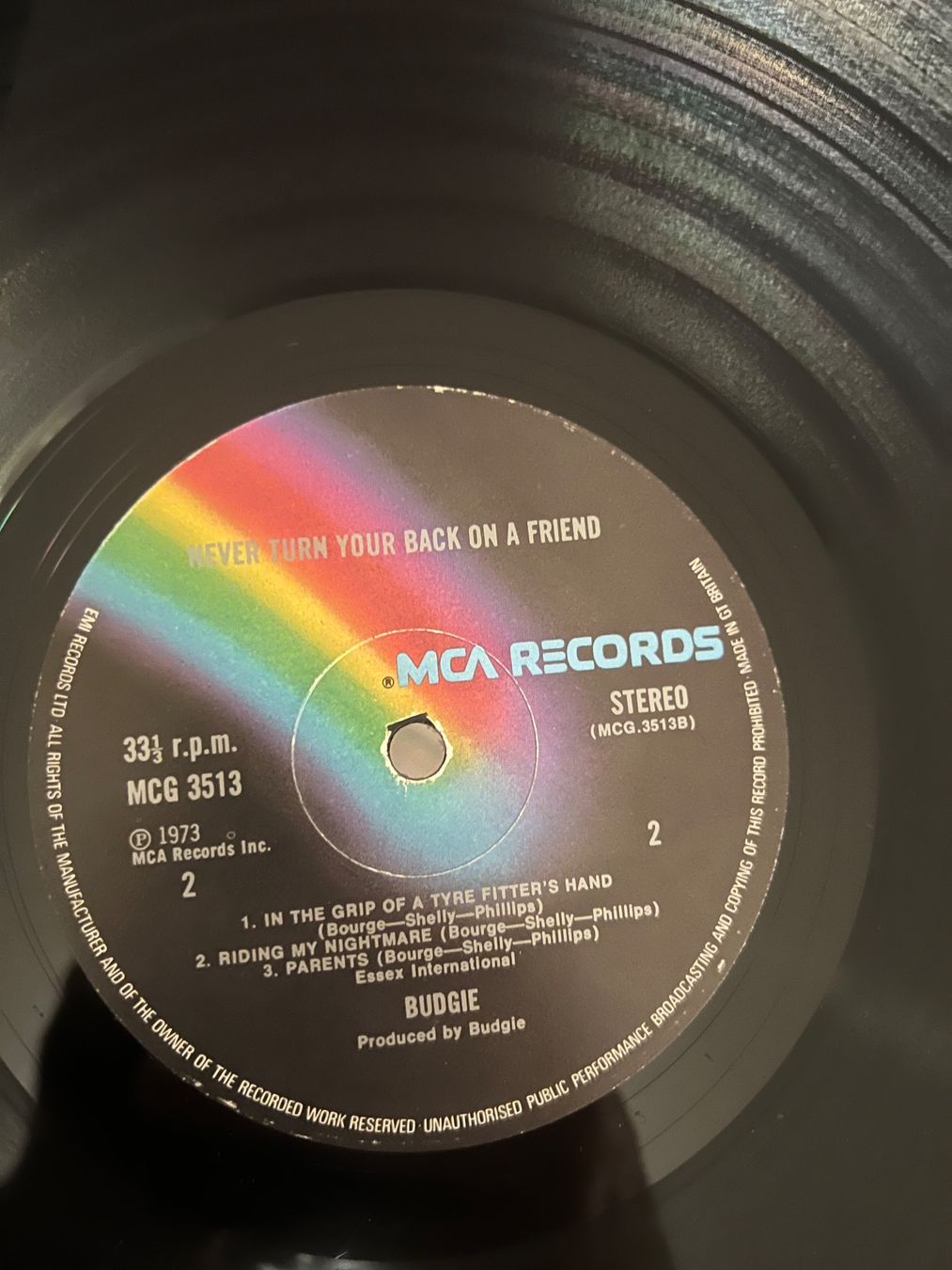 Dischi in vinile: Budgie LP - Never Turn Your Back (VG+) – Usato da Gutenswil venduto da Hamzian 1