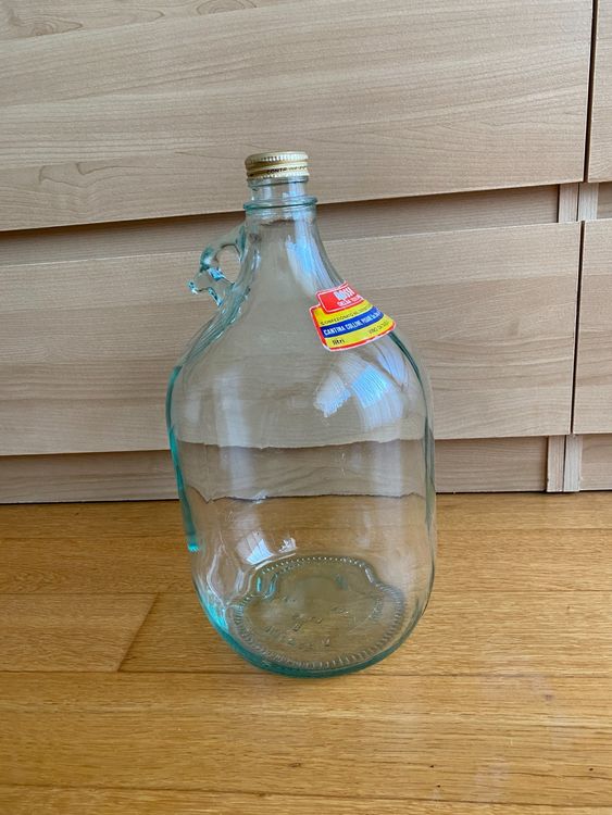 Riesige Wein Flasche mit Griff 5 Liter ca. 34 x 17 cm Kaufen auf Ricardo