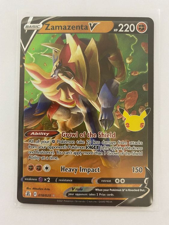 Pokemon Zamazenta V 018/025 Celebrations EN | Kaufen Auf Ricardo