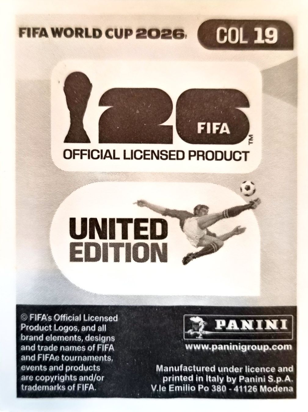 Panini Carte collezionabili: Carte FIFA World Cup 2026 COL 19 – Usato da Clarens venduto da rim_g98y 1
