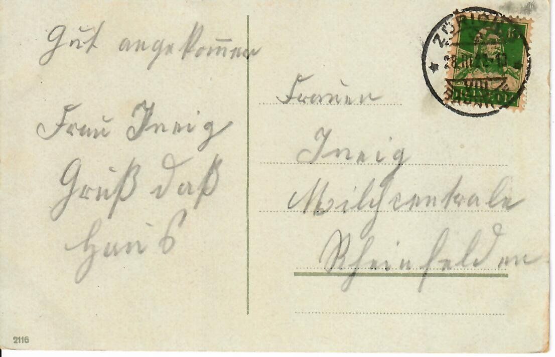 Cartes postales: Zürich 1922 – D'occasion à Hochdorf par Ziegel-16 1