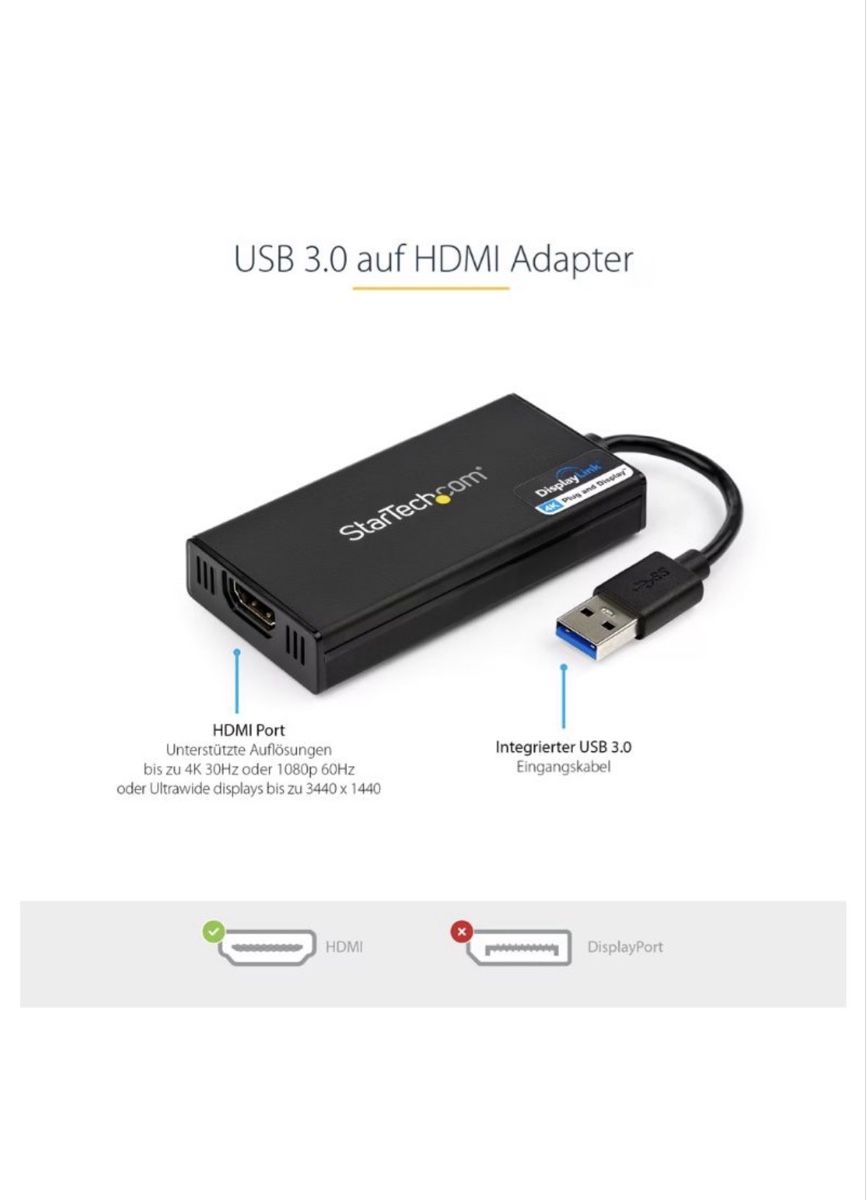 Adapter: StarTech USB-A auf HDMI Adapter – Gebraucht aus Suhr von Speed_20 5
