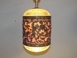 revidierte kleine Hängelampe Deckenlampe antik Bronze ?