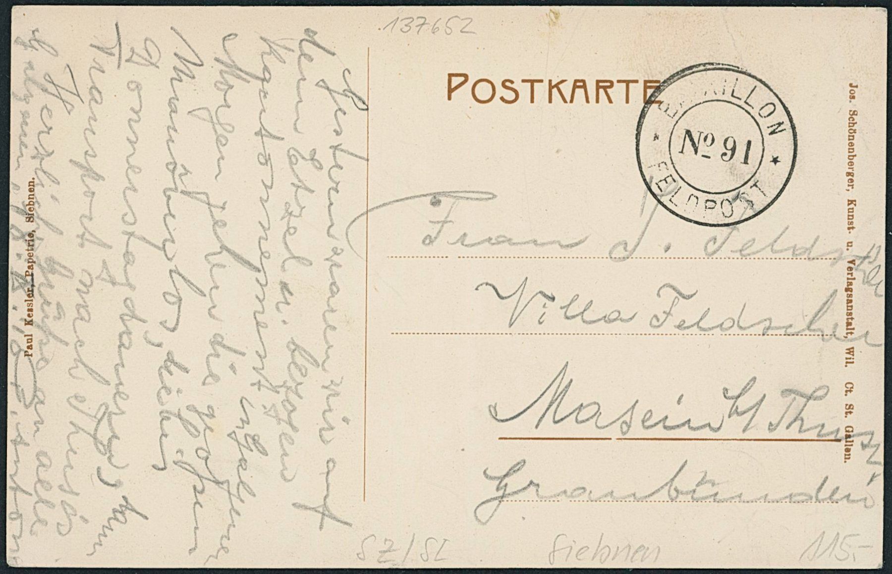 Cartoline postali: SZ Siebnen – Usato da Schindellegi venduto da leecollect 1