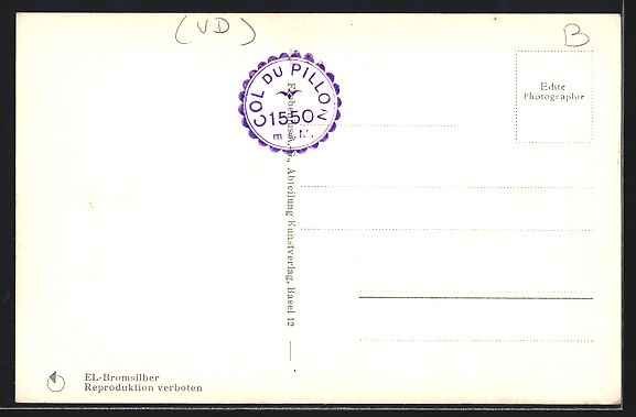Cartoline postali: AK Col du Pillon, Panorama et la Palette – Usato da Berlin venduto da bartko-reher 1
