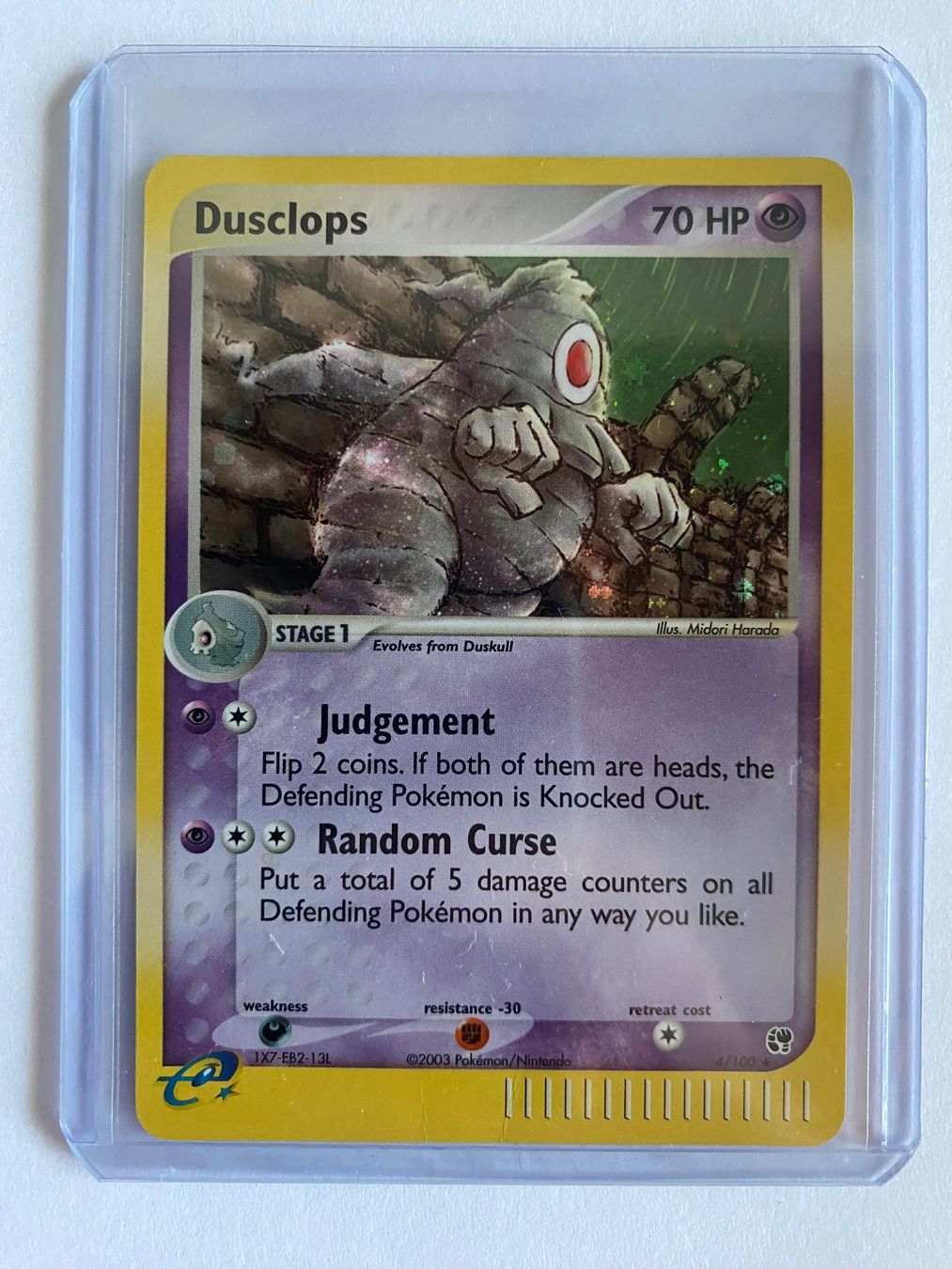 Pokémon Carte collezionabili: Dusclops 4/100 EX Sandstorm E Reader HOLO Rare Pokemon Card – Nuovo (secondo la descrizione) da Romanshorn venduto da jul_f68h 2