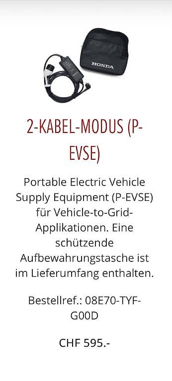 Câbles: Original Honda Ladekabel – D'occasion à Oberhasli par blkurt01 4