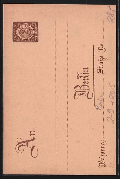 Cartoline postali: Berlin, Engel und Uhr, Private Stadtpost – Usato da Berlin venduto da bartko-reher 1
