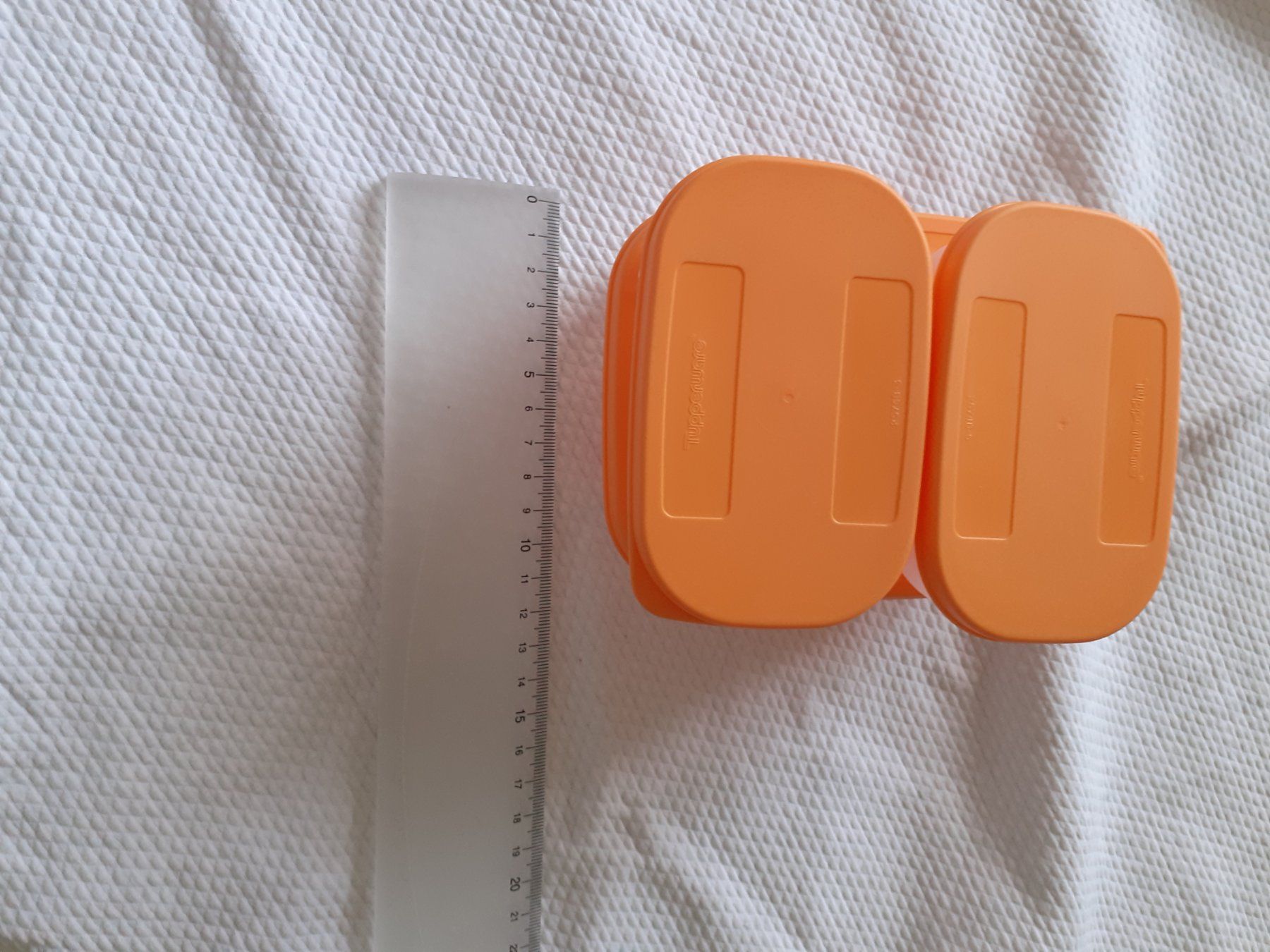 Tupperware Behälter & Ähnliches: Tupperware Vorratsdose orange 3er Set gebraucht – Gebraucht aus Yverdon von DerStorchUndDieBiene 2