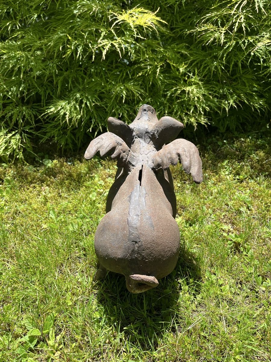 Figuren: grosses, schweres, fliegendes Schwein / Gusseisen – Gebraucht aus Wetzikon ZH von seli03 2