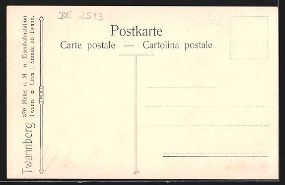 Cartes postales: Twannberg, Das Hotel, Bergstrasse unter  – D'occasion à Berlin par bartko-reher 1