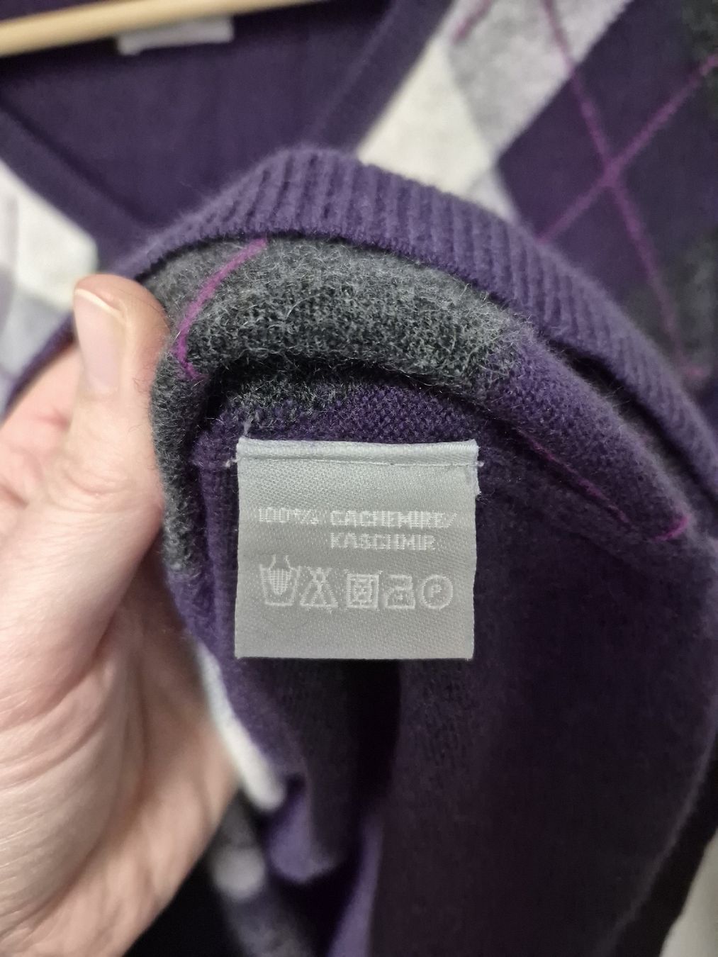 Maddison Maglioni & Felpe: Maddison Cashmere Pullover Gr.S Rautenmuster – Usato da Merligen venduto da muss_haben 4