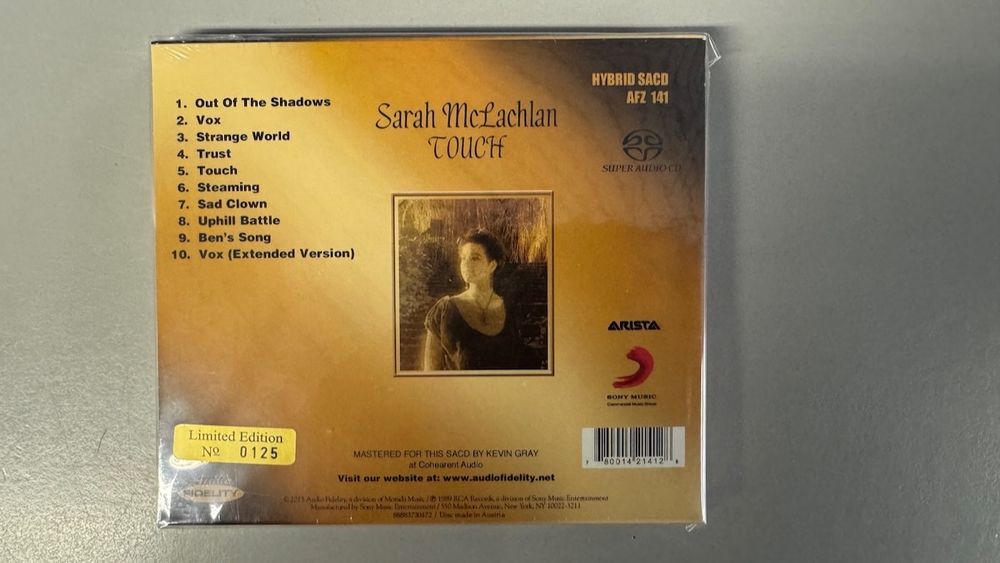 Sarah McLachlan Touch Rar Limited HYBRID Super Audio SACD | Kaufen auf ...