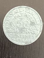 France, 50 centimes 1944, Aluminium 