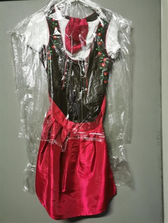 Dirndl Gr. 38 braun/rot mit Bluse