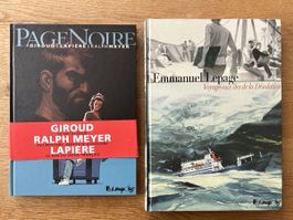 BDs Voyage aux îles de la Désolation et Page Noire