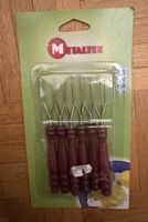 Piques pomme-de-terre METAL TEX manche bois set 6