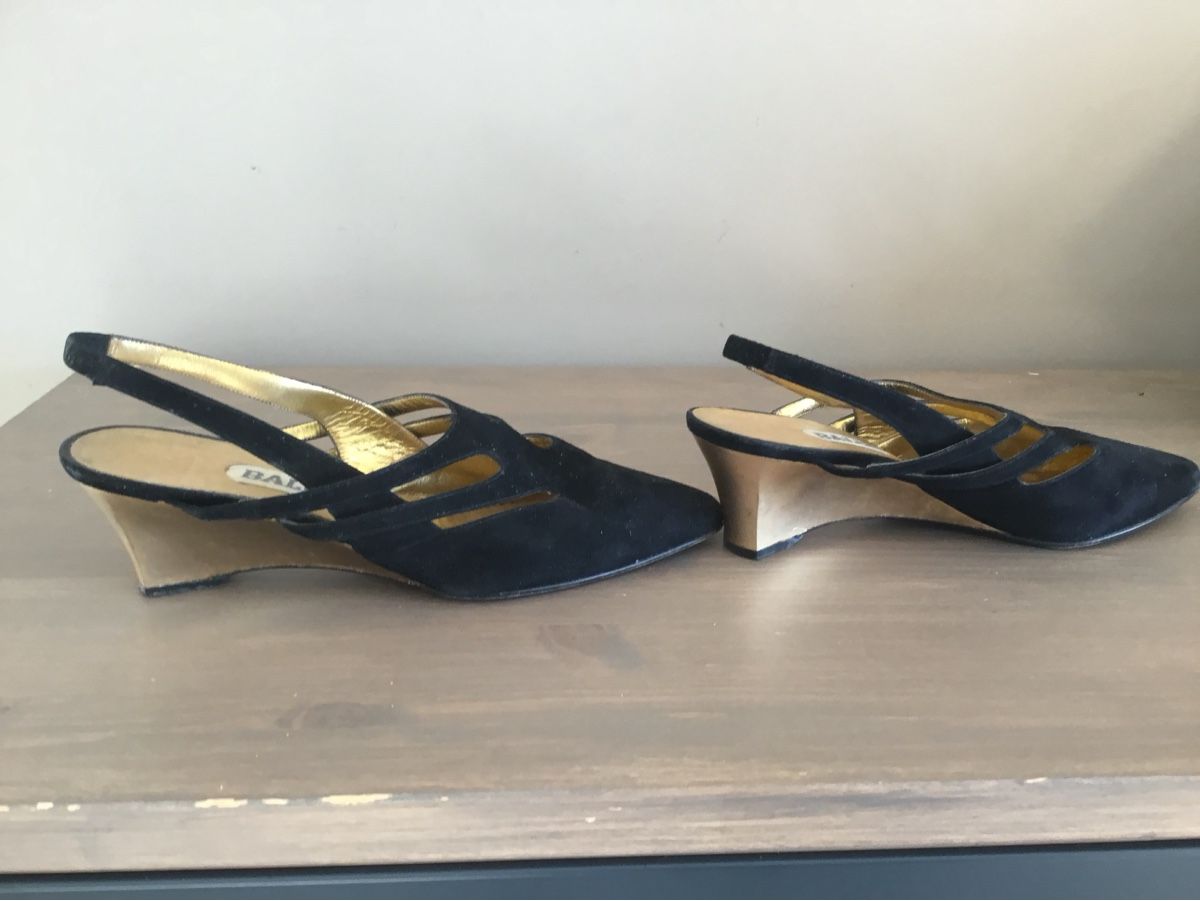 Bally Scarpe da donna: Bally Sling - Pump Wildleder Schwarz Gr. 38 1/2 – Usato da Schönenwerd venduto da simca04 3