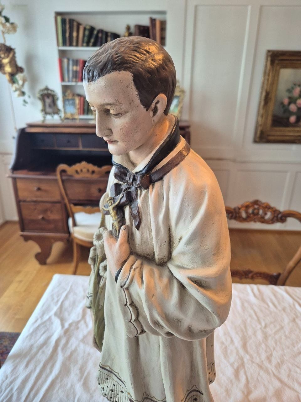 Statuette: Heiligen Figur Gips – Usato da Speicher venduto da Ramtha1 1