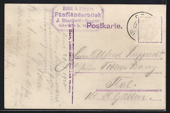 Cartoline postali: Heiden, Aussicht vom Hotel Fünfländerb – Usato da Berlin venduto da bartko-reher 1