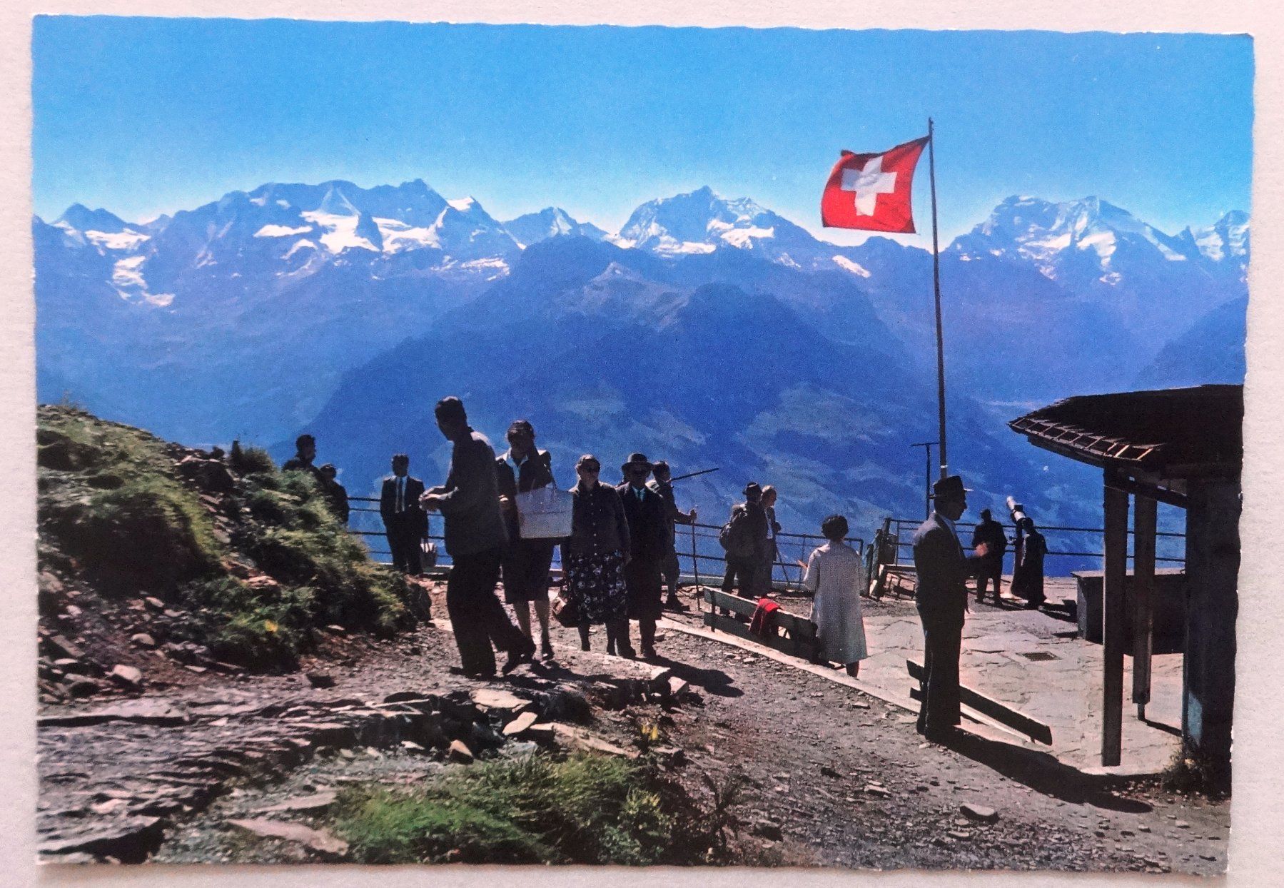 Cartoline postali: Niesenbahn, Weg zum Kulm – Usato da Fétigny venduto da Billy2miny