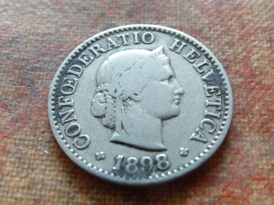 Tutti le monete: 5 Rp. 1898  (B) – Usato da Romanel-sur-Lausanne venduto da Swift13