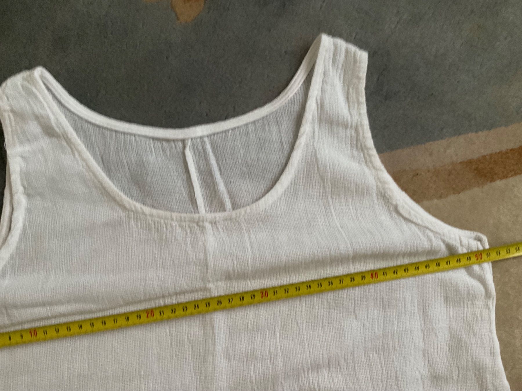 Tuniche: Super agréable tunique blanche lin/coton oversize, onesize – Nuovo (secondo la descrizione) da Genève venduto da Mazelyne 2