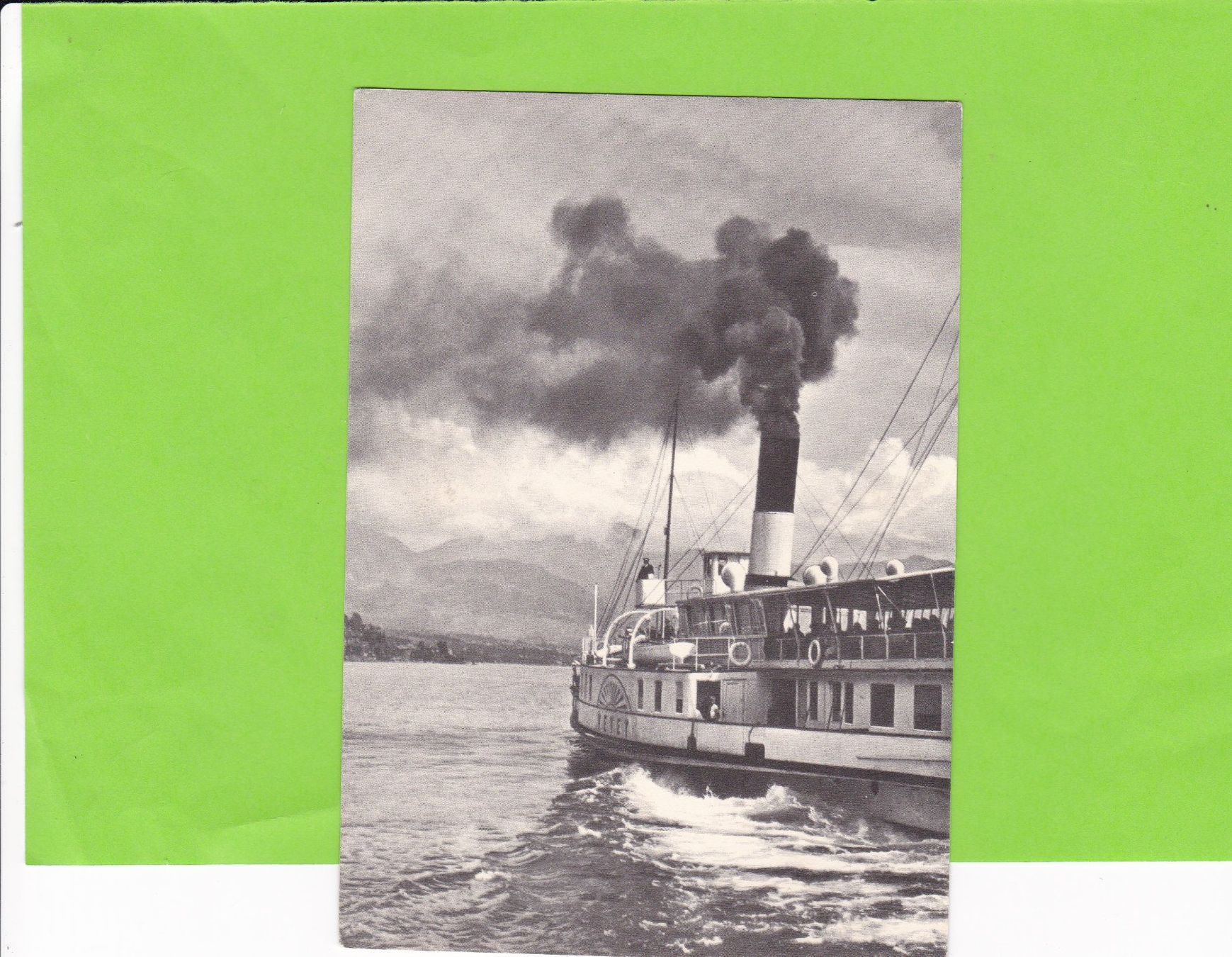 Cartes postales: Dampfschiff-schwarzer Rauch – D'occasion à St. Peterzell par neckertal