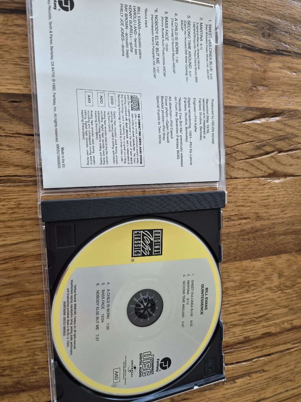 CDs: BILL EVANS QUINTESSENCE – Gebraucht aus Zofingen von Tinpan 1
