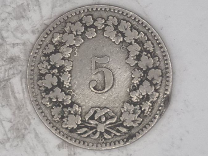 Alle Münzen: 5 rappen 1888 – Gebraucht aus Bure von chap981 1