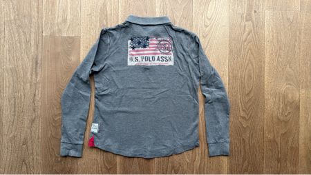 Langarmhemd für Jungen von U.S. Polo Assn., grau, Grösse 164