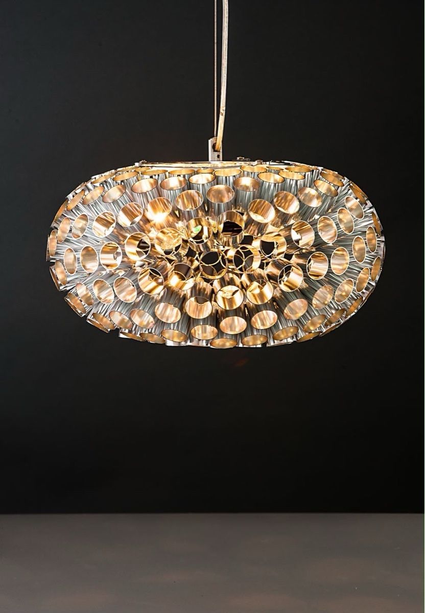 Kronleuchter & Deckenlampen: Hängeleuchte Metall oval – Gebraucht aus Zürich von nat_f