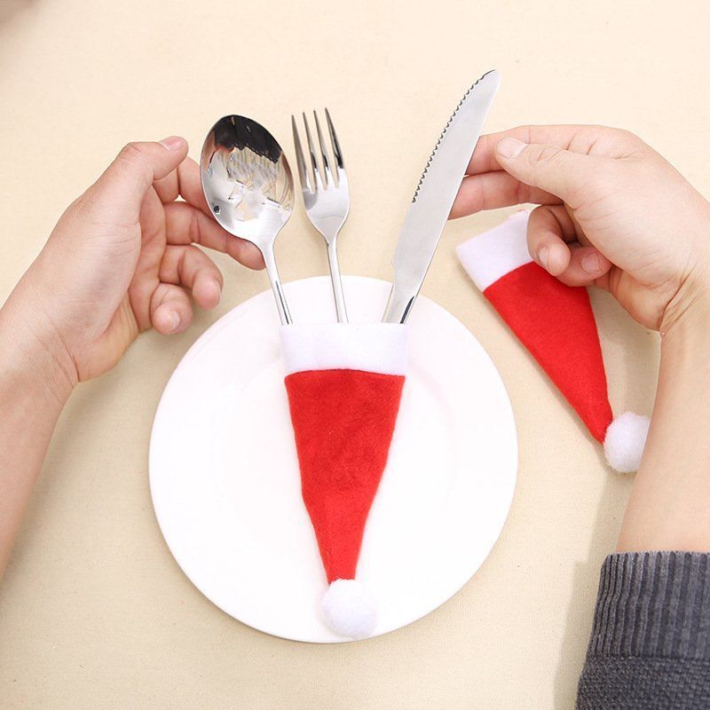 Alle Dekorationen: 10 Stück Messer und Gabel Weihnachtsmutz – Neu (gemäss Beschreibung) aus Arth von 100i 3