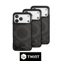 Magnetische Cow Print Lederhülle für iPhone 17