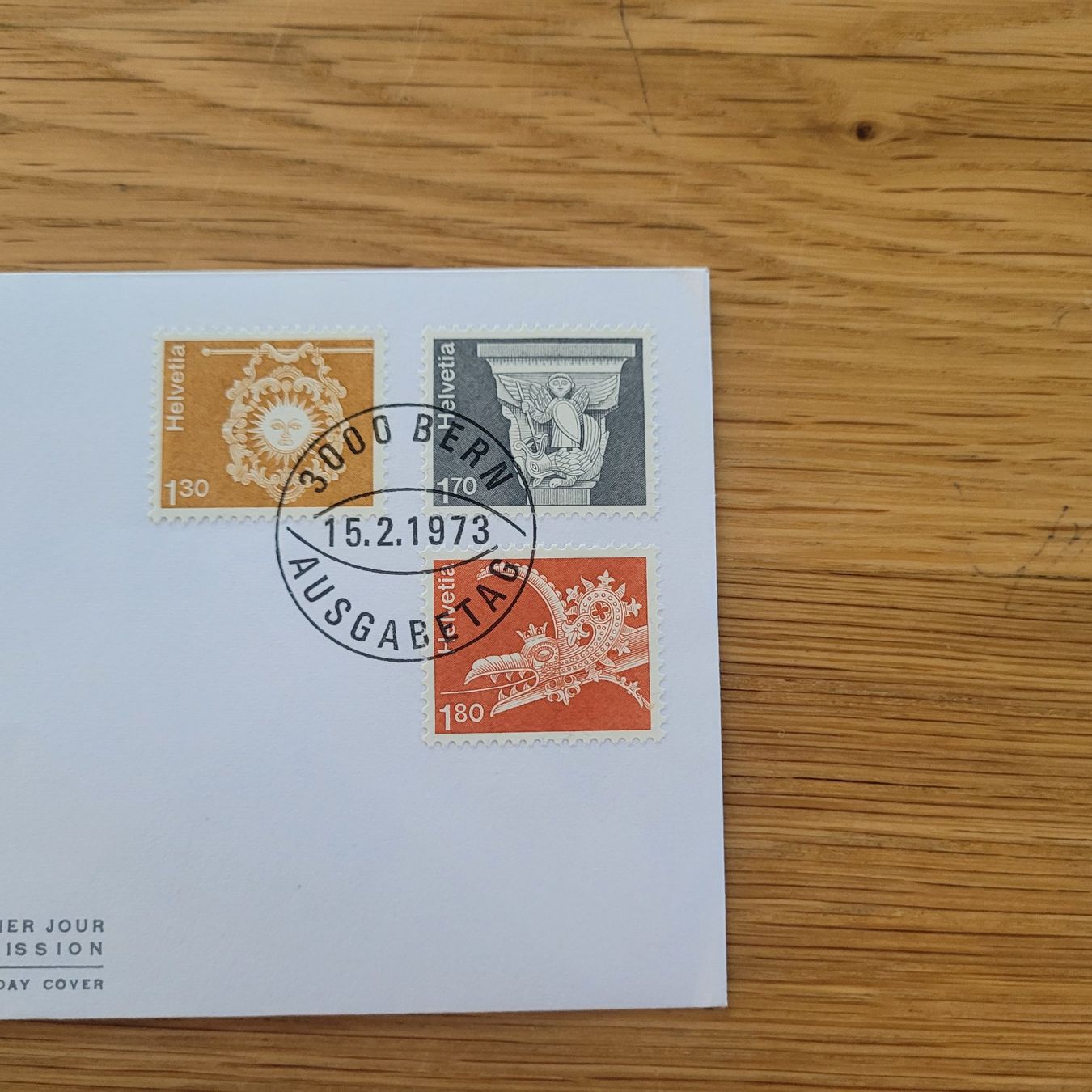 Tutti i francobolli: FDC mit Seidenbild 1973 Bern – Usato da Biel/Bienne venduto da Destockweb 1