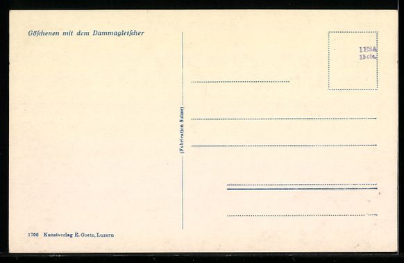 Ansichtskarten: Goeschenen, Partie am Bahnhof, Eisenbahn – Gebraucht aus Berlin von bartko-reher 1